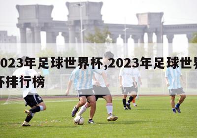 2023年足球世界杯,2023年足球世界杯排行榜